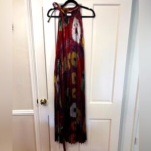 NWT Ulla Johnson Amiko Dress pleated with tie at neck and waist
